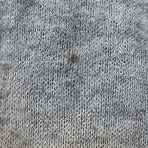 Wilfred Longline Open-Front Cardigan | Heather Grey | Size L - Picture 7 of 10